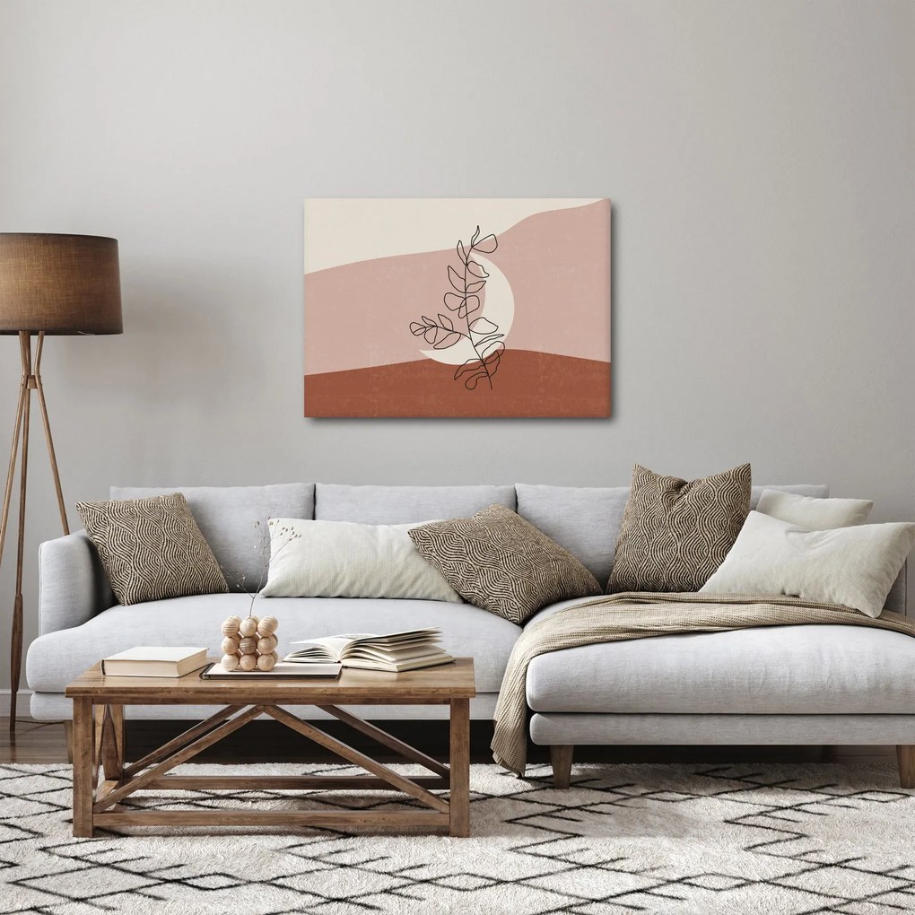 Obraz - Boho listy N⁰2 (70x50 cm)