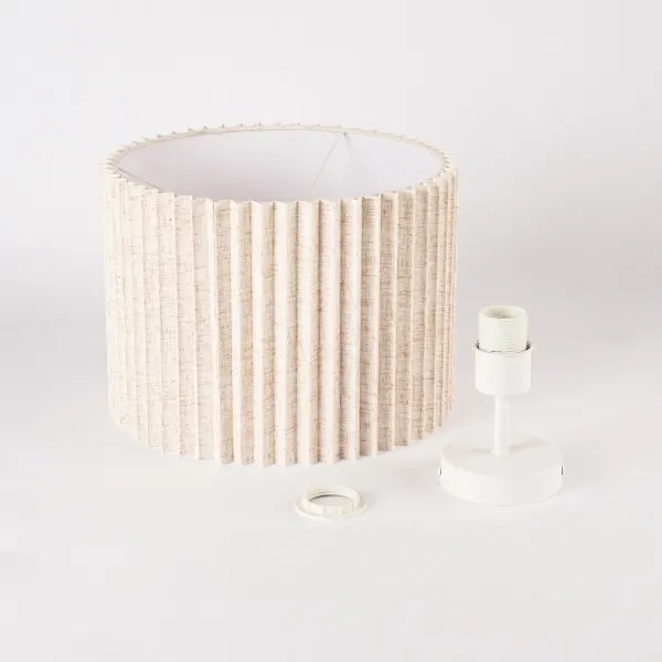 Brilagi - Prisadený luster NORDIC WAVE 1xE27/15W/230V priemer 32 cm ľan/biela