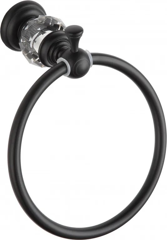 Mexen Estela, držiak na uteráky Ring, čierna, 7011532-70