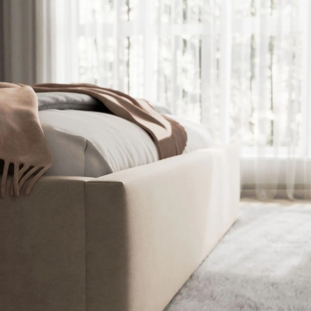 MANŽELSKÁ ČALÚNENÁ POSTEĽ NATHALIE 160x200 PANELOVÉ ČELO JASMINE 22