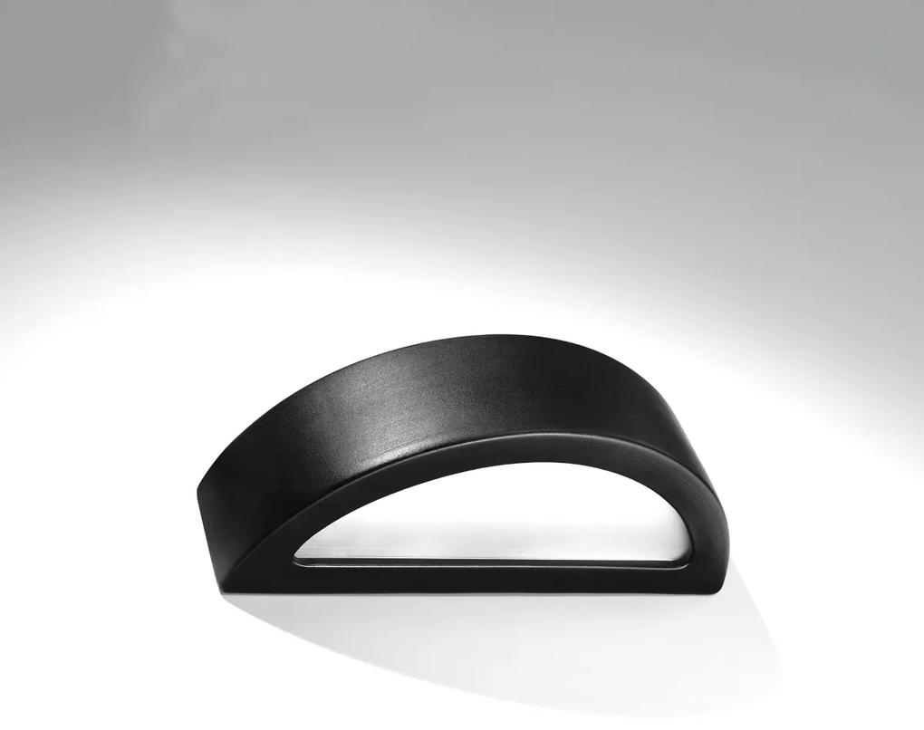 Sollux Lighting Nástenné keramické svietidlo ATENA čierne
