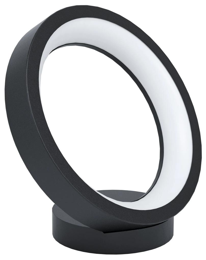 EGLO LED múdra stolná lampa MARGHERA, 4x4W, teplá biela-studená biela, RGB, čierna