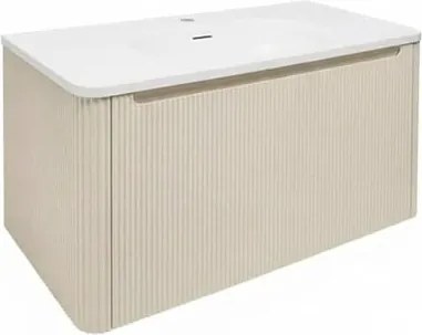 Kúpeľňová skrinka s umývadlom Naturel Austen 79x47,5x45 cm clear brown mat AUSTEN80CB