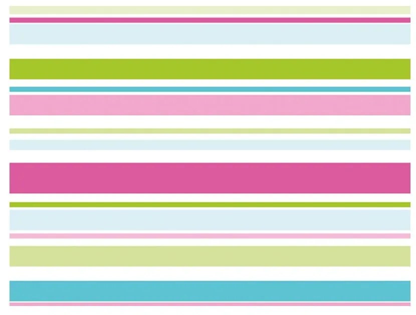 Detská tapeta z netkanej textílie 200 cm x 154 cm Bright Stripes – Artgeist