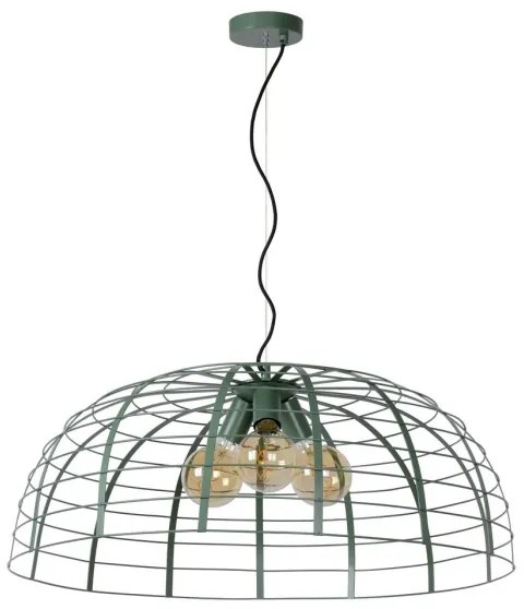 Lucide 45449/76/37 - Luster na lanku ELODIE 3xE27/40W/230V tyrkysová