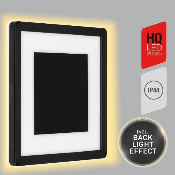 Briloner 315905TF - LED Vonkajšie nástenné svietidlo LED/15W/230V IP44 4000K čierna