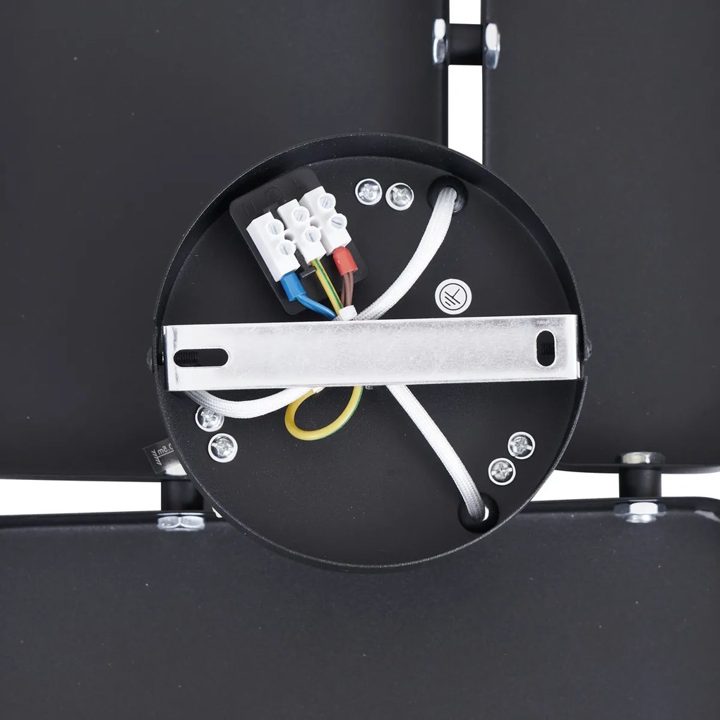 Dizajnové nástenné svietidlo čierne 3-svetlá - Planes