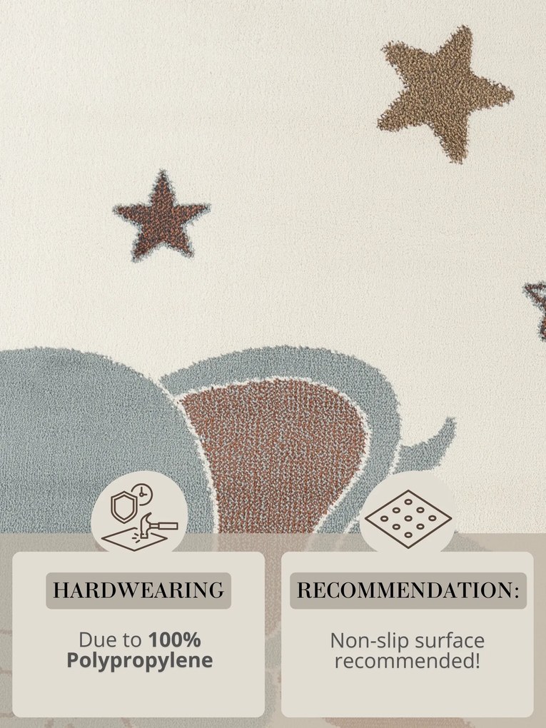 Hanse Home, Detský koberec Adventures 106430 Cream Multicolor, 200x290, viacfarebná, detská izba