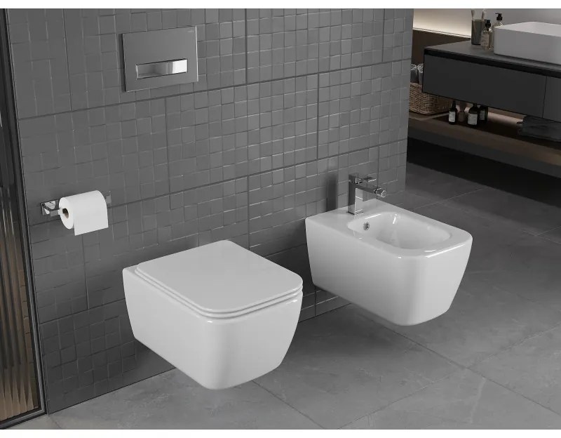 Mexen STELLA, závesný bidet, 51 x 35 cm, biela, 35685100