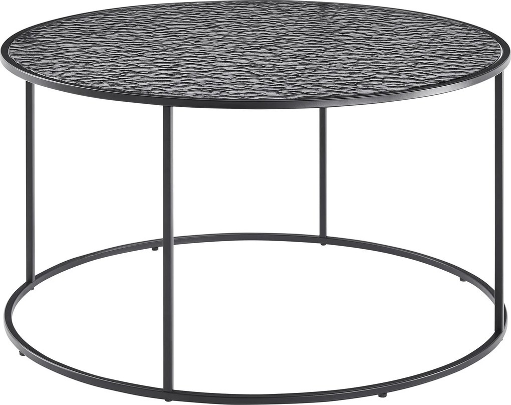 XXXLutz KONFERENČNÝ STOLÍK, čierna, kov, sklo, 80/80/45 cm Livetastic - Stolíky do obývačky - 001769015003