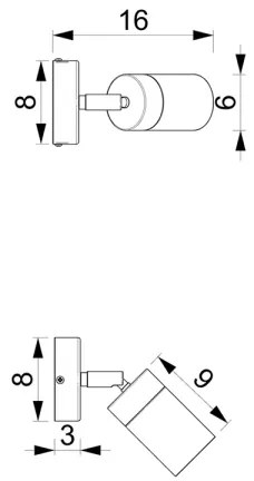 Brilagi - Nástenné bodové svietidlo POKER 1xGU10/25W/230V zelená