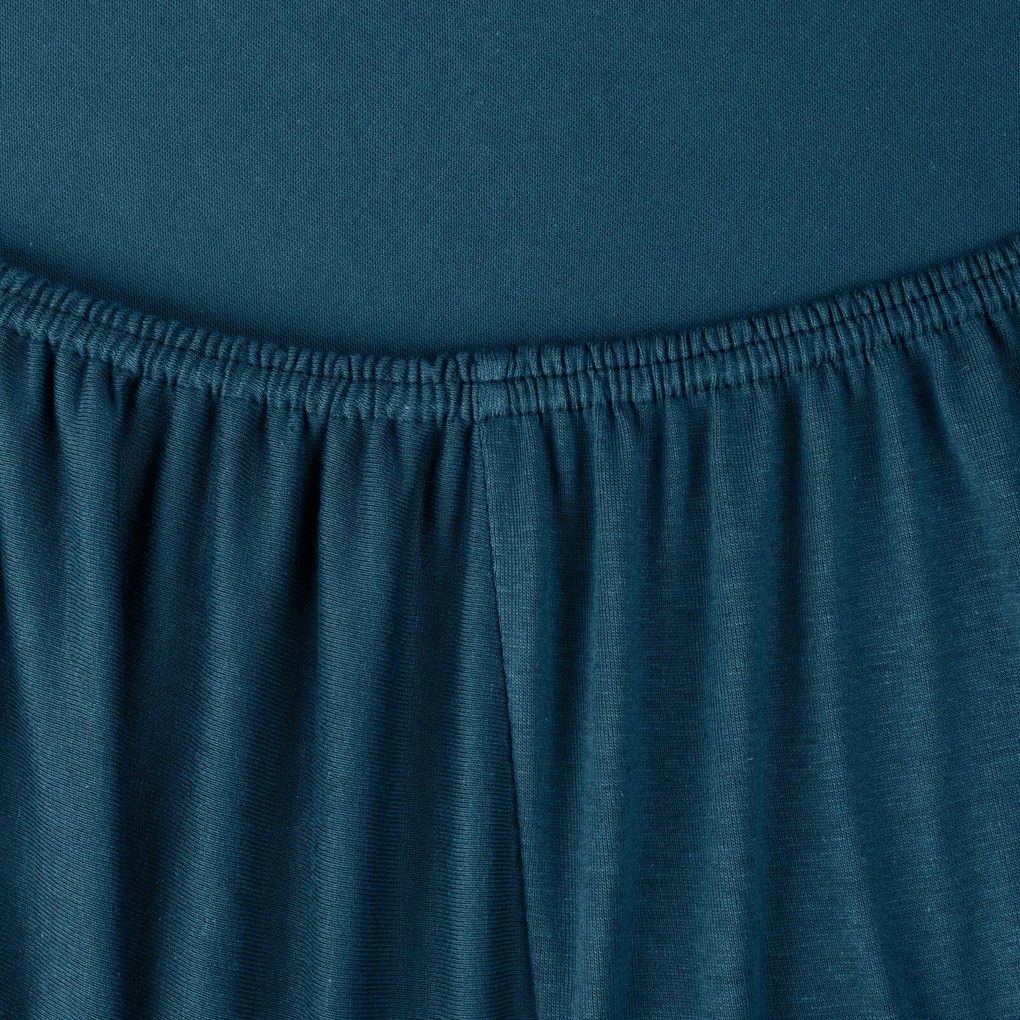 BAVLNENÉ PRESTIERADLO S GUMOU ADELA 90X200X25 CM TMAVOMODRÁ