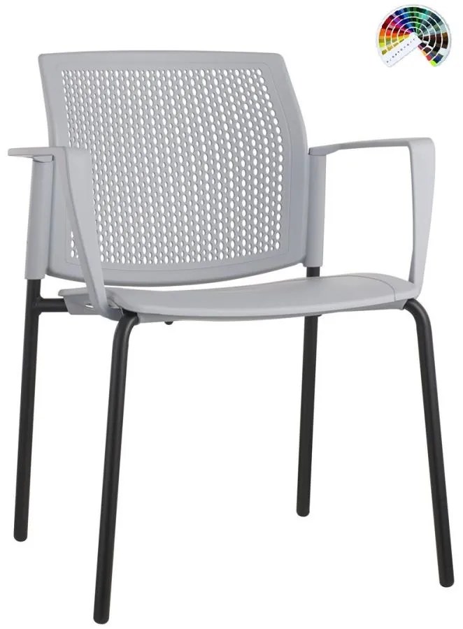 Konferenčná rokovacia stolička LOGOS 4NOHY PLAST