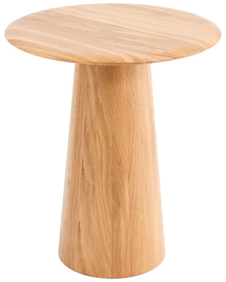 Okrúhly odkladací stolík z dubového dreva ø 40 cm Mushroom – Gazzda