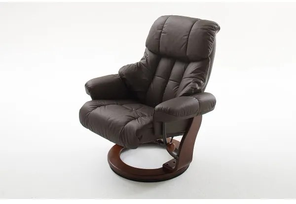 Polohovacie kreslo HABI hnedé/orech