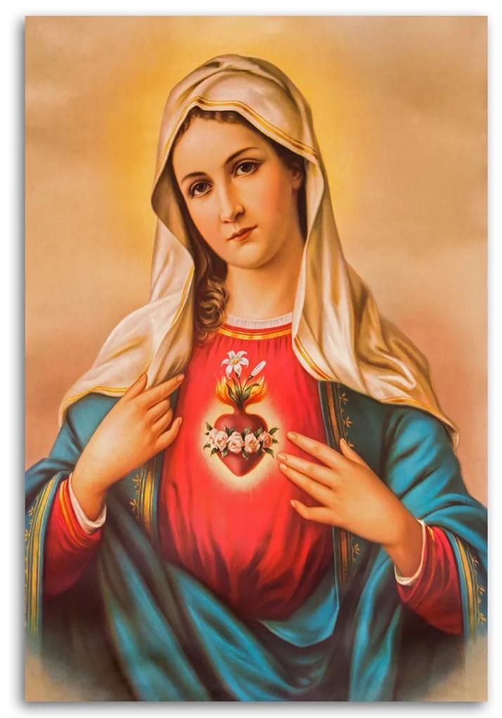 Obraz na plátně Srdce Panny Marie - 60x90 cm