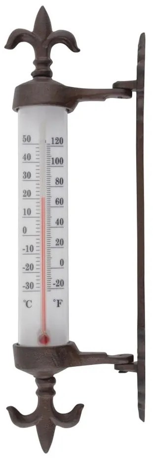 Liatinový vonkajší teplomer na okno Esschert Design Antique