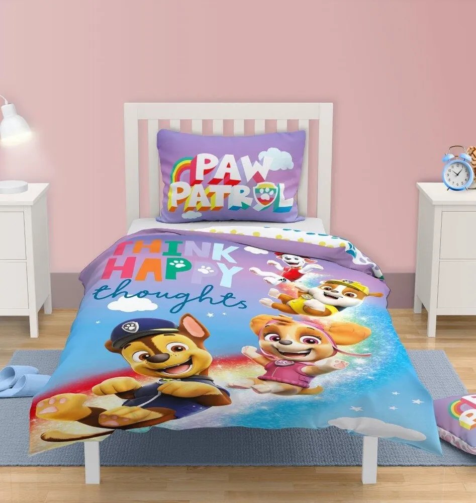 Bavlnené obliečky PAW PATROL TEAM 140x200cm