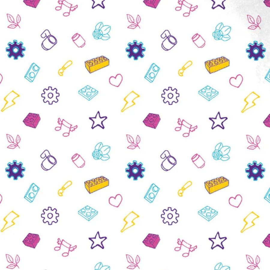 Bavlnené posteľné obliečky LEGO Friends - motív Good Vibes - 100% bavlna - 70 x 90 cm + 140 x 200 cm