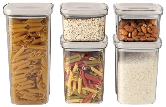 Berlinger Haus BH 8575 Sahara – sada dóz 5 ks, krémové vzduchotesné kanistre