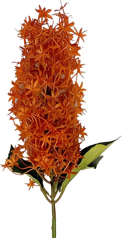 Dekoračná vetvička s oranžovým kvetom Clayre & Eef – 90 cm