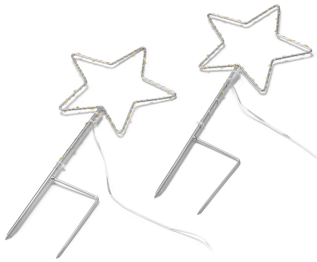 Zapichovacie LED dekorácie do záhrady, 2 ks, malé