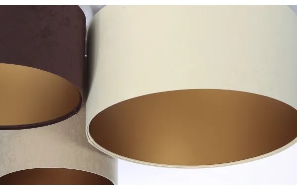 Stropné svietidlo SPACE 3xE27/60W/230V krémová/hnedá/béžová