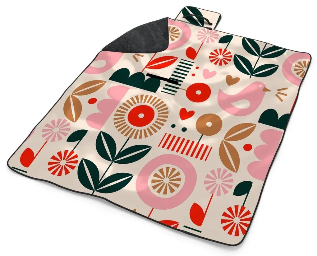 Sablio Plážová deka Retro folklór: 200x140 cm