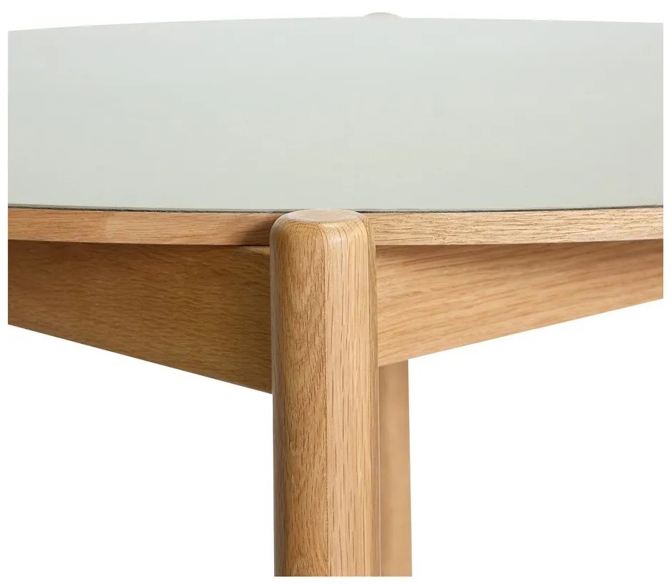 Okrúhly jedálenský stôl z dubového dreva ø 115 cm Oblique – Hübsch