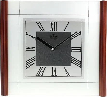 Nástenné hodiny MPM, 2715.54 - tmavé drevo, 33cm