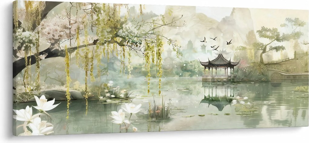 Obraz - Čínske jazero (120x50 cm)