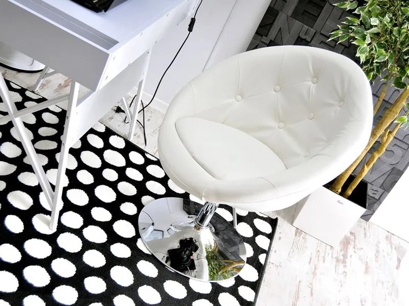 Kreslo Lush 3 (biela + zlatá). Akcia -24%. Vlastná spoľahlivá doprava až k Vám domov. 1110203