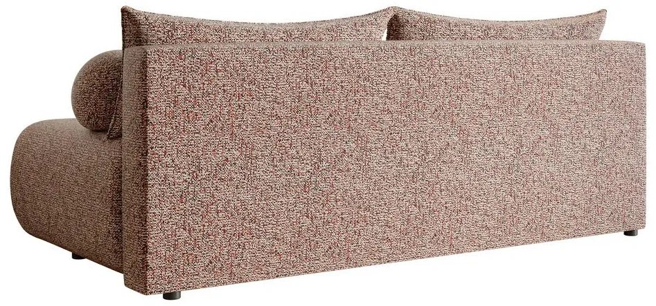 Pohovka trojsedačka Didier mini (tehlová + čierna). Vlastná spoľahlivá doprava až k Vám domov. 1100568