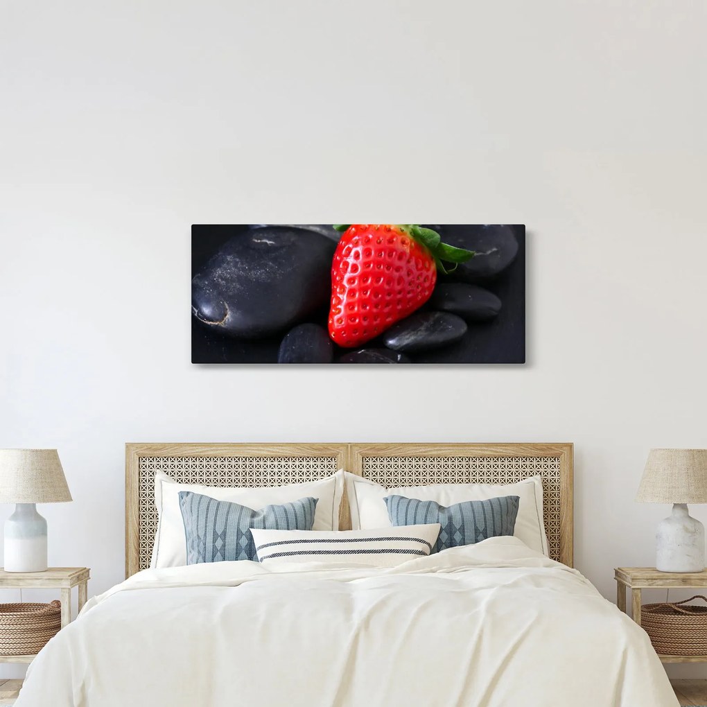 Obraz jahody (120x50 cm)