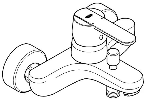 GROHE 32887000 - Vaňová batéria GET DN 15, lesklý chróm