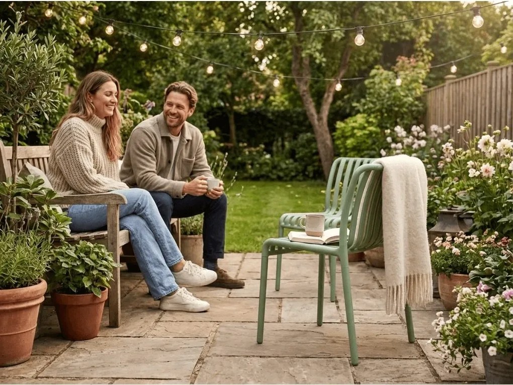 Plastová stolička TREGO, zelená