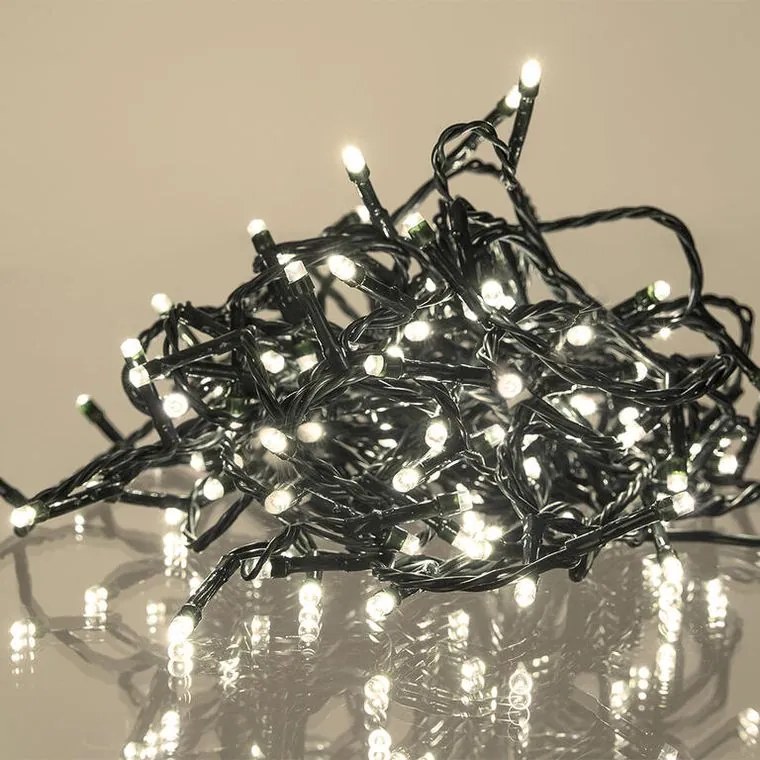 Svetelná reťaz teplé biele svetlo 120 LED, 9 + 3 m