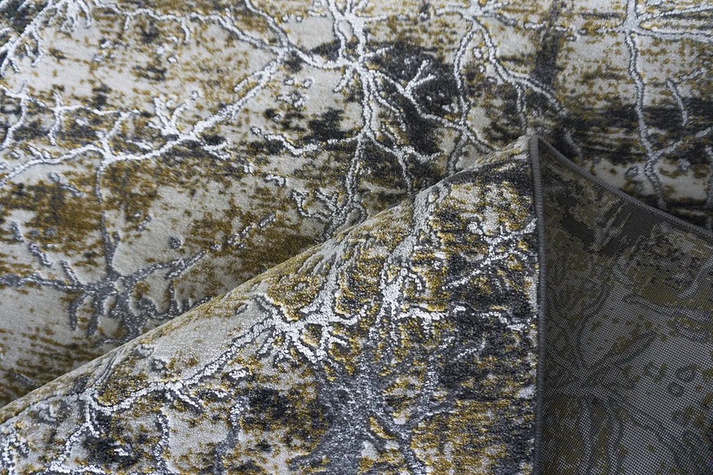 Kusový koberec Zara 9630 Yellow Grey, 140x190, žltá, kancelária, Berfin Dywany