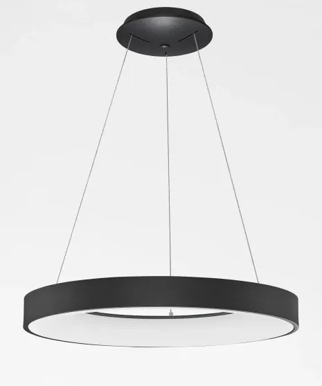 LED luster Rando Thin 60 4000K čierne