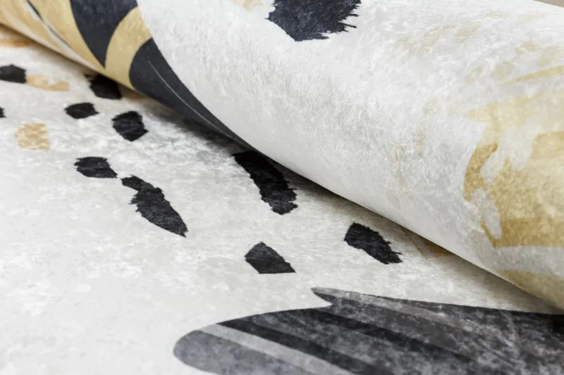 Dywany Łuszczów, Kusový koberec ANDRE Abstraction 1097, 160x220, béžová, chodba / predsieň