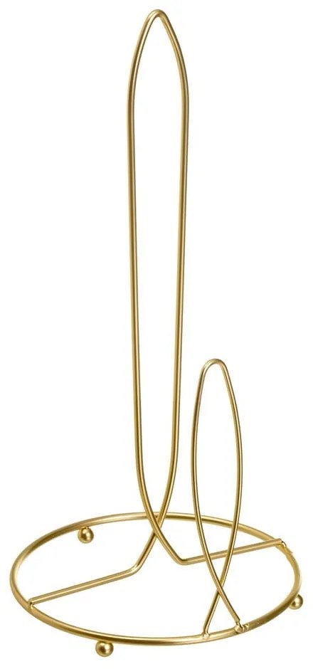 Kovový stojan na papierové utierky v zlatej farbe ø 16 cm – Casa Selección