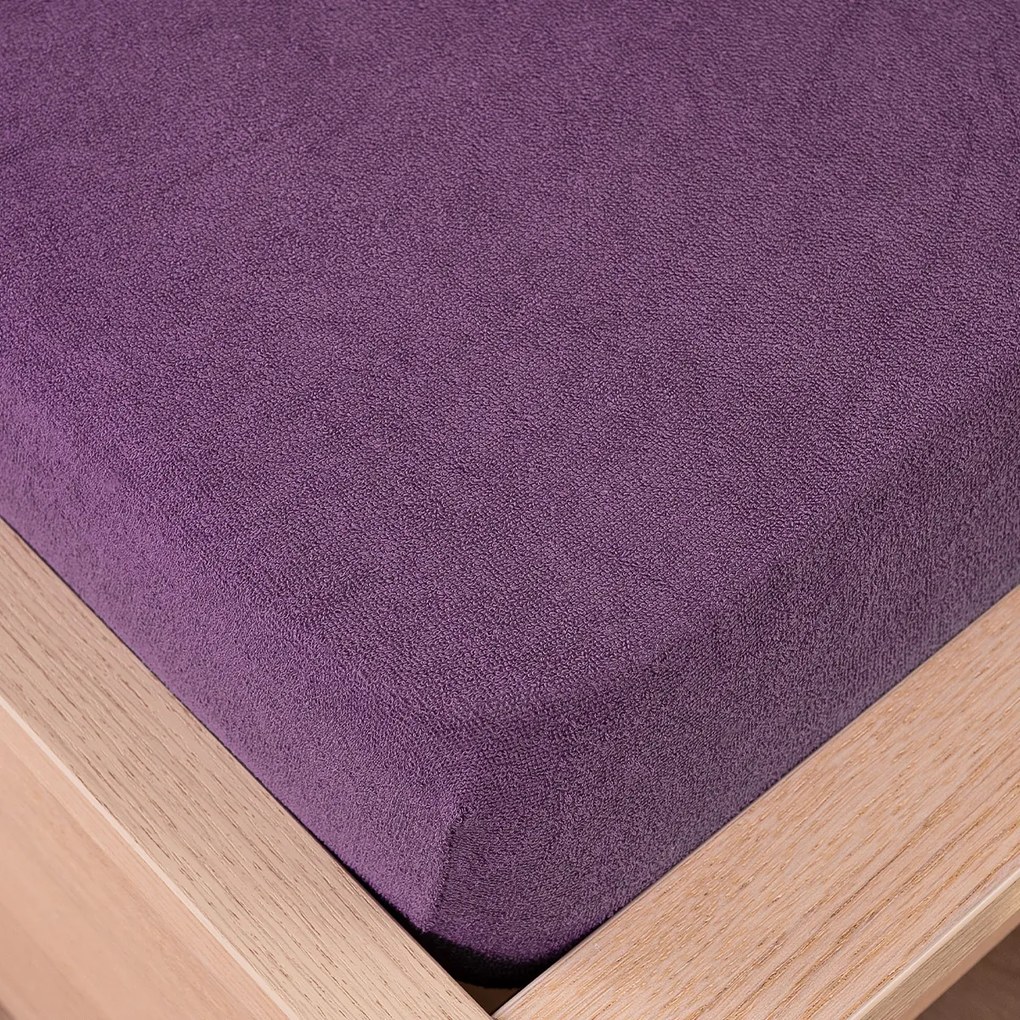 4Home froté prestieradlo fialová, 90 x 200 cm
