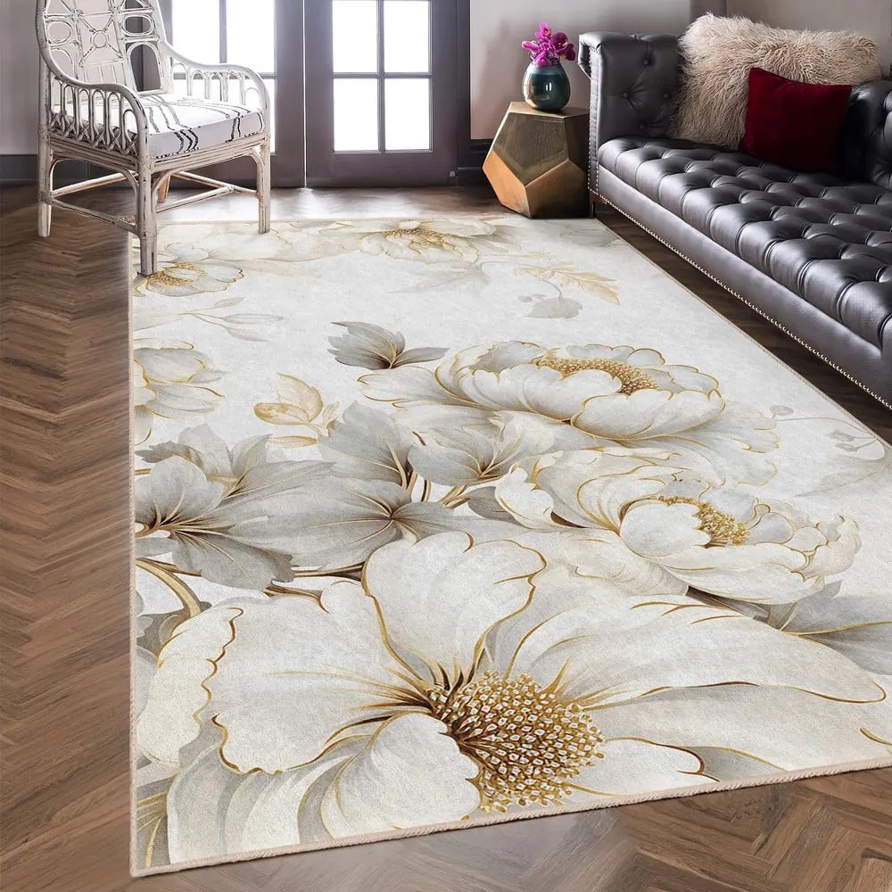 Krémový prateľný behúň 80x200 cm Soft and Gentle – Mila Home