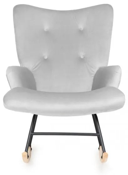 Hojdacie kreslo MOSS sivé 856711