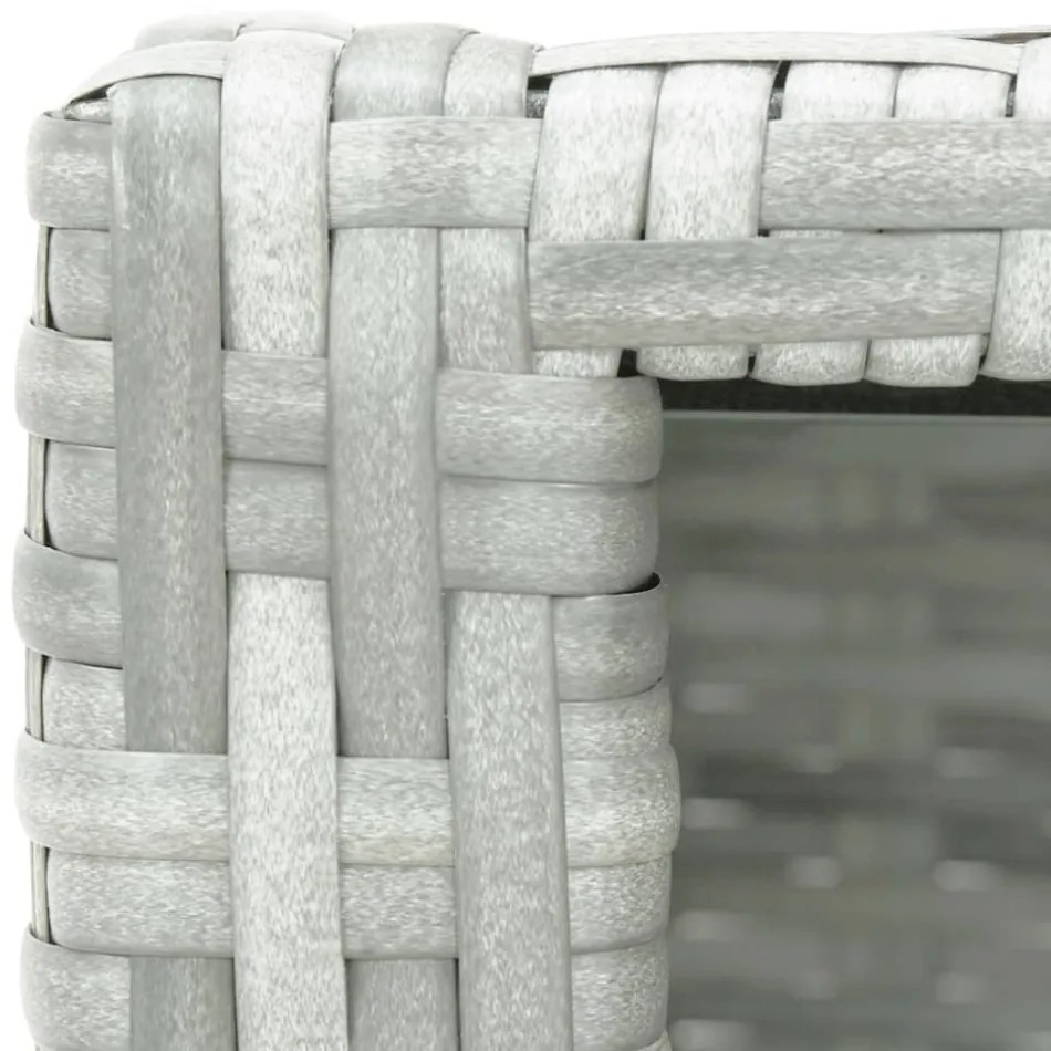 Schodík k vírivke polyratan / eukalyptus Dekorhome