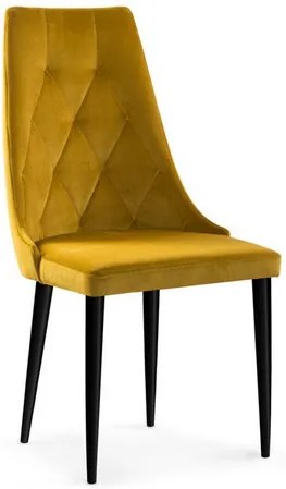 OVN stolička CAREN II zlatá/ čierna