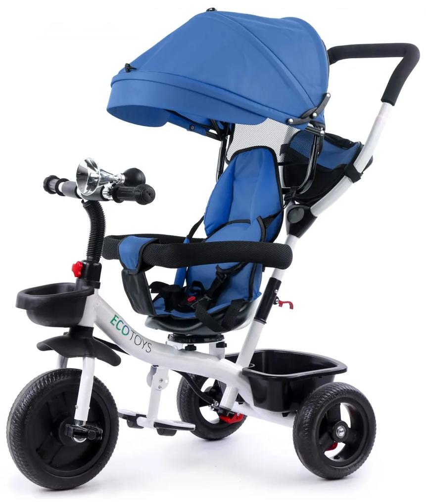 Dětská otočná tříkolka EcoToys Alba modrá