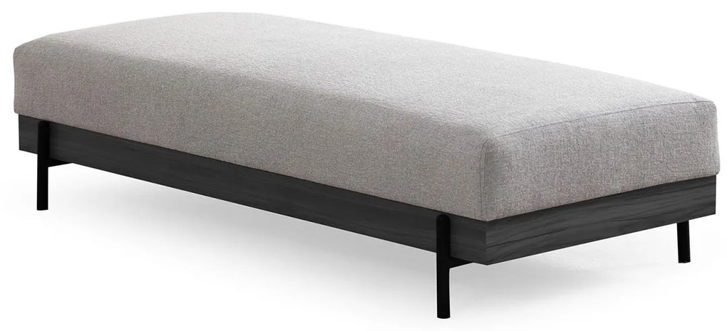 Stolička Eti Black Pouffe Grey