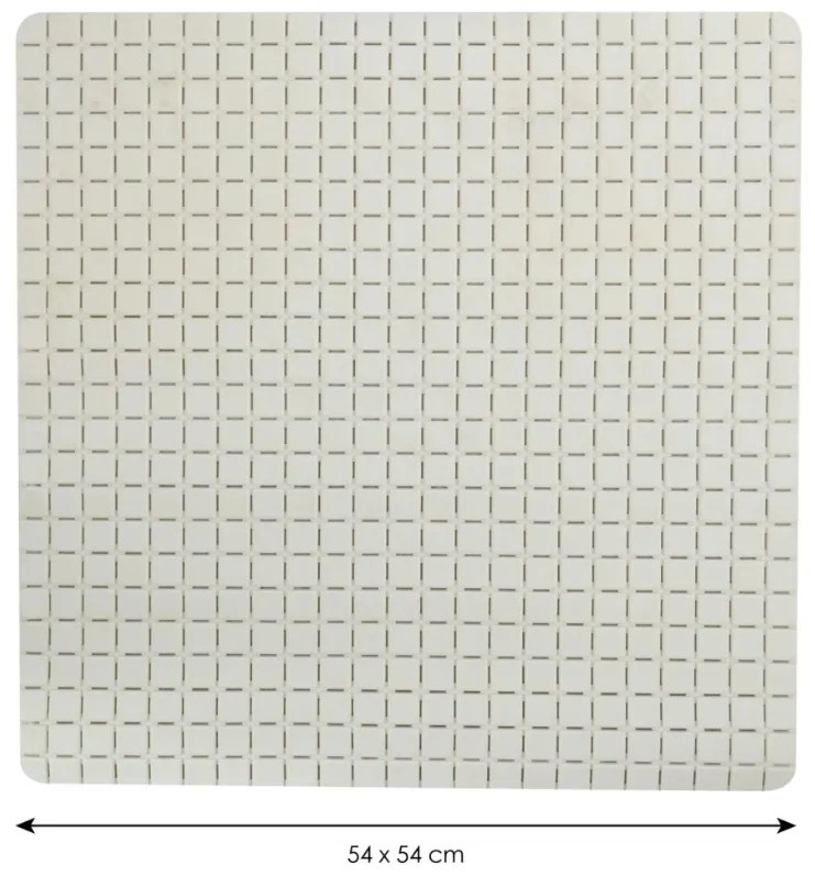 Spirella Protišmyková sprchová rohož QUADROPremium, biela, 54 x 54 cm