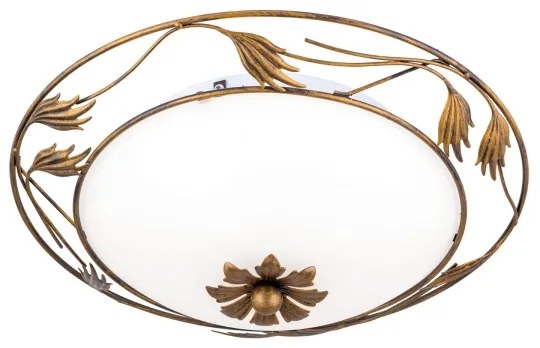 Orion DL 7-509/40 - Stropné svietidlo FLEUR 2xE27/60W/230V pr. 40 cm bronz